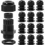 Largeight - lot de 28 presse - �toupes m20 en plastique ip68 - presse - �toupe en nylon �tanche - convient ...