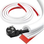 Largeight - 2m mini goulottes de cbles 15x10mm, cache - cble demi - rond, canal de cble, cache cable ...