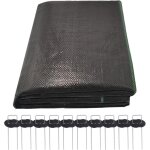 Largeight - 2m x 10m toiles de paillage, bache mauvaise herbe, toile anti mauvaises herbes, durable permable ...