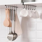 Largeight - jamais utilis�]3 pi�ces noir tasses croc porte - tasses, cuisine croc sans percer, rangement ...