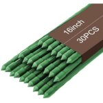 Largeight - lot de 30 piquets de culture pour plantes de jardin, tuteurs de tomates avec 15 connecteurs ...
