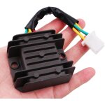 Largeight - 4 fils 12v 4 broches r�gulateur de tension redresseur pour gy6 fxd 50cc 150cc 125cc atv scooters ...