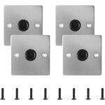 Largeight - 4 pack black through wall plates, 7 / 8' diameter, low voltage wall plate, cables and wires ...