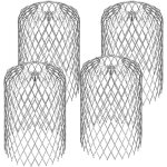 Largeight - 4 pcs crapaudine de goutti�re en aluminium 8 15cm antirouille filtres de goutti�re etanche ...