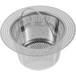 Largeight - 4 pi�ces filtre en acier inoxydable corbeille �gouttoirs couler universel filet filtrer panier ...