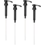 Largeight - 4 pices pompe sirop, distributeur sirop pompe, plastique pompe sirop pompe de rechange avec ...