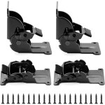 Largeight - 4pcs supports pliants pour pieds de table, supports pliants  180 avec vis, charnires pliables, ...