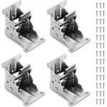 Largeight - 4pcs supports pliants pour pieds de table, 90° charnières autobloquantes, support pliable ... Largeight - 4pcs supports pliants pour pieds de table, 90° charnières autobloquantes, support pliable ...
