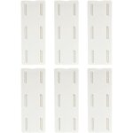 Largeight - 6 pi�ces support murale multiprise auto - adh�sif - fixation sans per�age pour c�bles (cuisine, ...