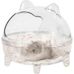 Largeight - bain de sable pour hamster - salle de bain - en acrylique transparent - pour hamster - baignoire ...
