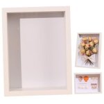Largeight - cadre de bo�te d'ombre 4x6 3d cadre de bo�te � ombre creuse frame � l'�preuve la poussi�re ...