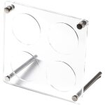 Largeight - challenge - coins cadres d'affichage de collection en acrylique transparent scells et anti ...