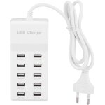 Largeight - jamais utilis�]chargeur usb 10 ports, rapide intelligente, pour t�l�phone portable, tablettes, ...