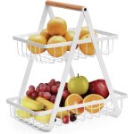 Largeight - jamais utilis�]corbeille � fruits � 2 �tages, corbeille � fruits en m�tal, panier � pain, ...