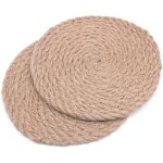 Largeight - coussinets isolants en rotin 7 pouces, sous - verres en rotin tiss  la main - assiettes ...