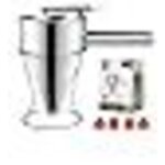 Largeight - entonnoir cuisine, 1, 2 litre entonnoir a piston inox, distributeur de pte avec support ...