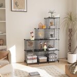 Largeight - jamais utilis]tagre cube tagre modulable meuble cube 9 tagres mtalliques de rangement ...