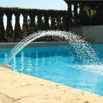 Largeight - fontaine piscine cascade, hors sol, accessoire piscine exterieur, robinet fontaine bassin ...