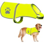 Largeight - gilet de s�curit� r�fl�chissant pour chien, veste haute visibilit� avec bandes r�fl�chissantes, ...