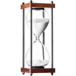 Largeight - jamais utilis�]grand sablier 60 minutes, sablier d�coratif en bois, grand sablier 60 minutes, ...
