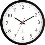 Largeight - horloge murale radio - pilot�e - 30 cm - avec changement de l'heure automatique - en plastique ...