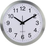 Largeight - horloge murale radio - pilote en aluminium silencieuse pendule murales pour salon cuisine ...