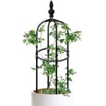 Largeight - jardin obélisque treillis 3 pieds de haut rond rouue rustproofing trellis plant de bricolage ... Largeight - jardin obélisque treillis 3 pieds de haut rond rouue rustproofing trellis plant de bricolage ...