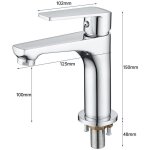 Largeight - lavabo en cuivre complet de haute qualit robinet froid unique rehauss robinet d'art rehauss ...