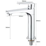 Largeight - lavabo en cuivre complet de haute qualit robinet froid unique rehauss robinet d'art rehauss ...