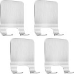 Largeight - jamais utilis�]lot de 4 supports de rasoir de douche argent�s - sans per�age - en acier inoxydable ...