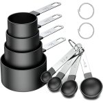 Largeight - measuring cups, ensembles de cuillres doseuses, lot de 8 ensemble cuillre  mesurer et ...