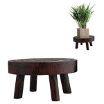 Largeight - mini - tabouret en bois rond d�cortif, stands en bois tabouret de jardinage plante int�rieure ...