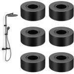 Largeight - mitigeur douche, 30mm rosace robinet noire, 6 pi�ces acier inoxydable rosace radiateur, rosettes ...