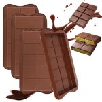 Largeight - moule tablette chocolat, 4 pi�ces moules � chocolat en silicone moule � tablette de chocolat ...