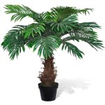 Largeight - palmier cycus artificiel avec pot 80 cm