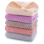 Largeight - petite serviette main, essuie main, ensemble 5 pi�ces essuie main cuisine, serviette suspendue ...