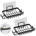 Largeight - pièces inox porte savon douche sans perçage, auto - adhésif porte savon mural avec crochets ... Largeight - pièces inox porte savon douche sans perçage, auto - adhésif porte savon mural avec crochets ...
