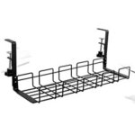 Largeight - plateau de gestion des c�bles sous le bureau, rangement cable bureau noir support de c�ble ...