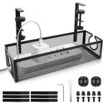 Largeight - plateau de gestion des c�bles sous le bureau, rangement cable bureau panier de c�bles de ...