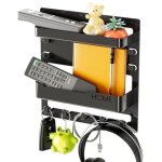 Largeight - porte clef mural avec organiseur modulaire, support mural pour cl�s et courrier, porte - ...