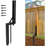 Largeight - jamais utilis]poteaux de rparation de poteaux de clture en bois trs rsistants pour ancrage ...