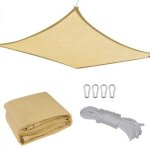 Largeight - jamais utilis�]rectangle de 3x5 m�tres sun shade sail mellow yellow outdoor uv blocking cover ...