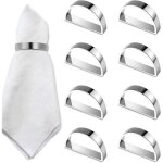 Largeight - jamais utilis]rond de serviette de table, rond de serviette mariage semi - circulaire, rond ...