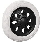 Largeight - roues de rechange pour chariot de courses, extérieur en mousse gaufrée blanche pour chariot, ... Largeight - roues de rechange pour chariot de courses, extérieur en mousse gaufrée blanche pour chariot, ...