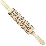 Largeight - rouleau patisserie motif noel bois, rouleau a patisserie gaufrage 3d grav� rouleau a patisserie ...