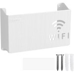 Largeight - router storage box, wifi router storage box, sturdy shelf, wall mounted, wifi router bracket, ...