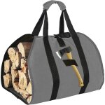 Largeight - jamais utilis�]sac de transport pour bois de chauffage, sac pour bois de chemin�e, toile ...