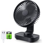 Largeight - jamais utilis]ventilateur rechargeable usb, 4000mah batterie petit ventilateur bureau de ...