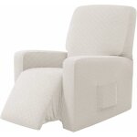 Lastique housse de fauteuil, housse de fauteuil  oreilles tissu doux polyester protecteur pour chaise ...