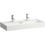 Laufen - kartell lavabo � poser, 2 trous pour robinet, avec
